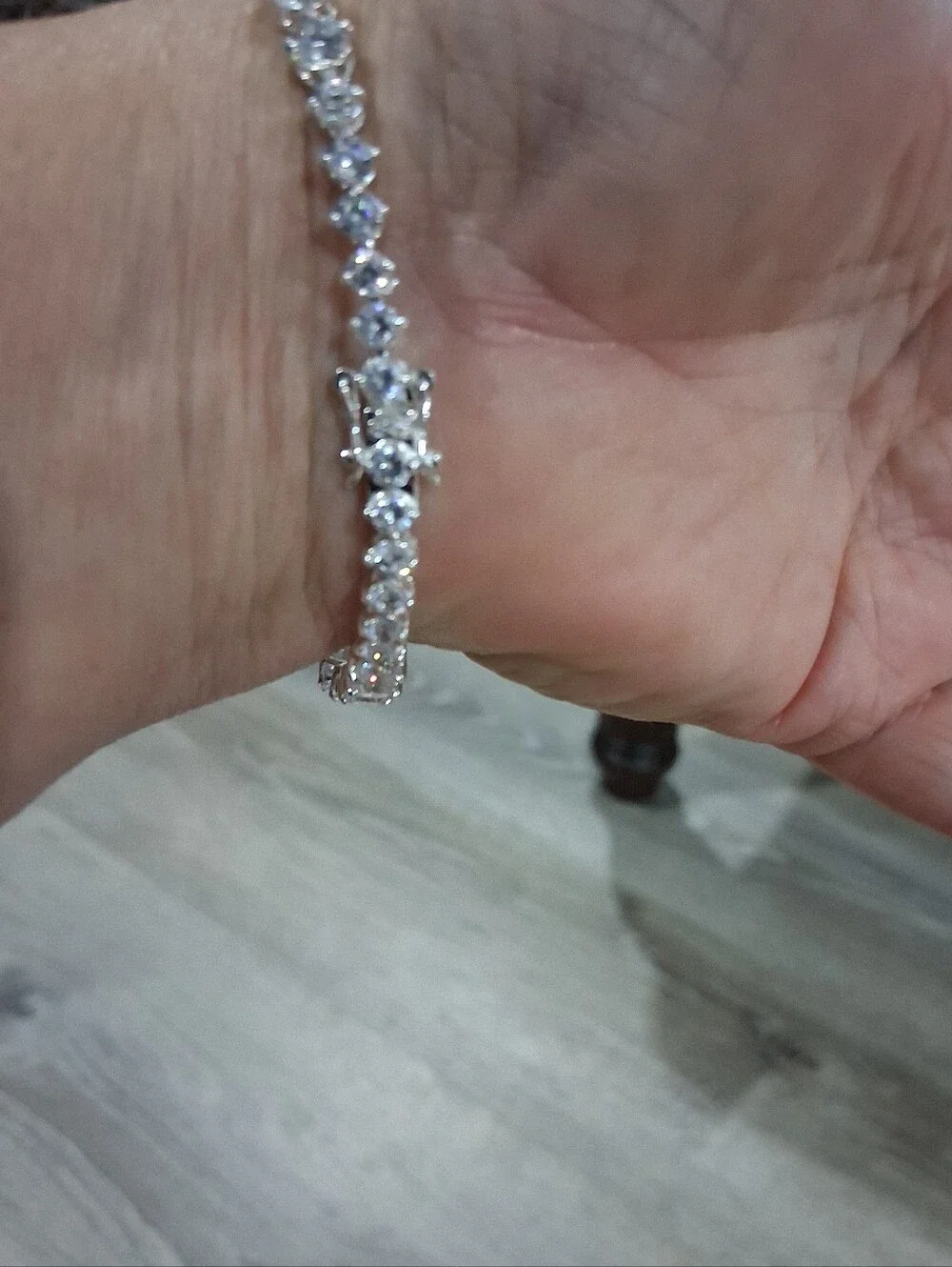 .925 Sterling Silver 25+ Ctw CZ Ten̈nis Bracelet 7.5
